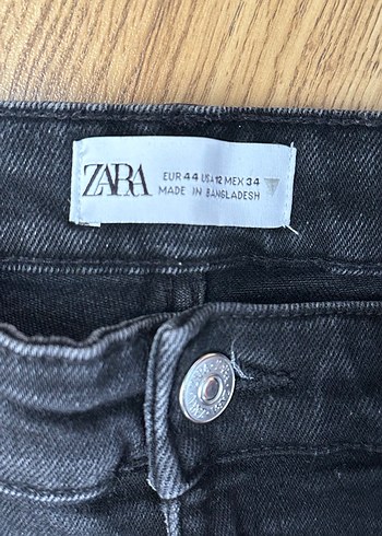 Siyah Midi Boy Normal Kesim Denim Kadın Jean - Görsel 5