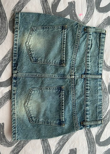 Diğer Denim Mini Etek