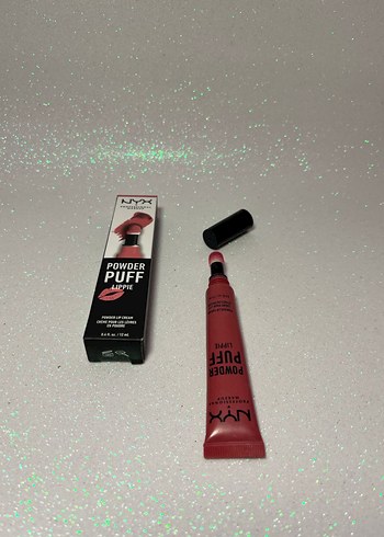  Beden pembe Renk NYX Powder Puff Kadife Ruj- sıfır kutulu orijinal