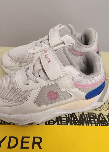 Kız Çocuk Beyaz Gri Lumberjack Spor Ayakkabı - Görsel 2