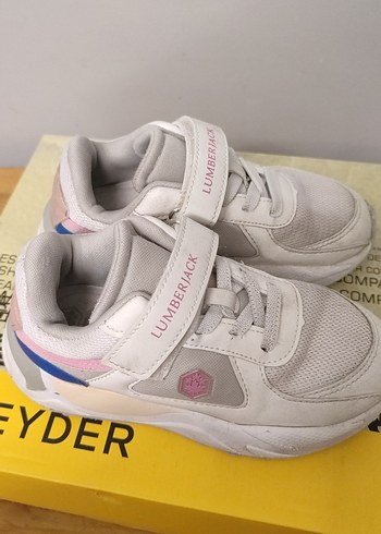 Kız Çocuk Beyaz Gri Lumberjack Spor Ayakkabı - Görsel 5