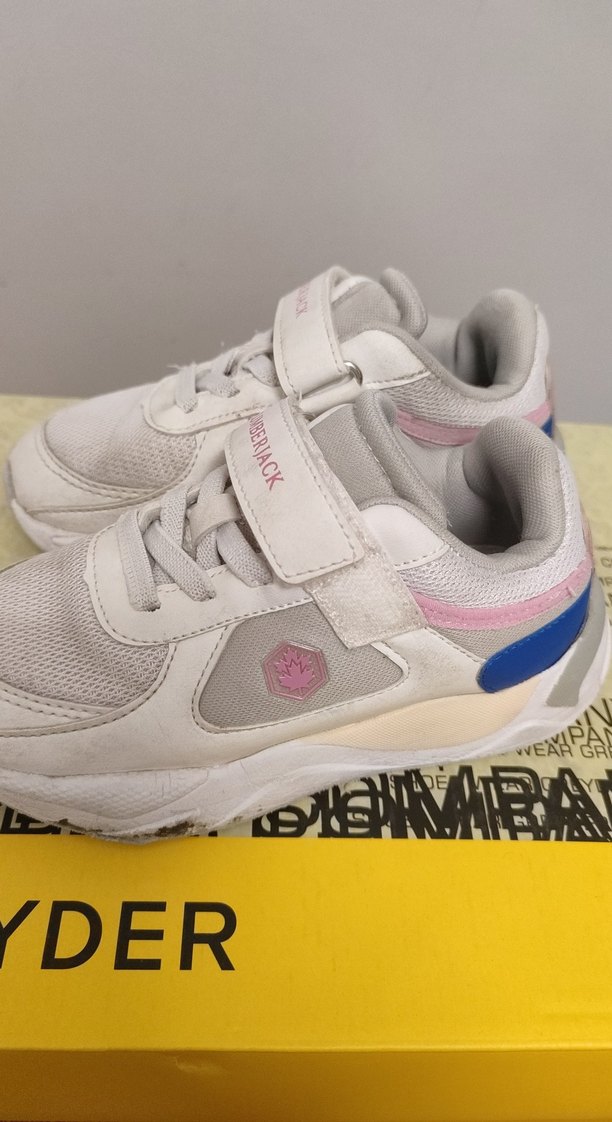 Kız Çocuk Beyaz Gri Lumberjack Spor Ayakkabı - Görsel 2