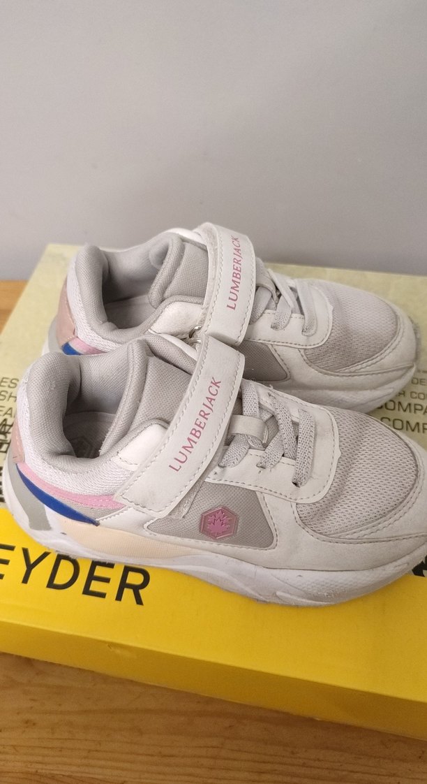 Kız Çocuk Beyaz Gri Lumberjack Spor Ayakkabı - Görsel 5