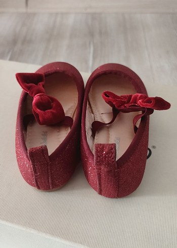 Kız Çocuk Kırmızı Babet Fiyonk - Görsel 3