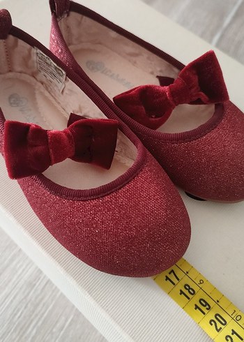 Kız Çocuk Kırmızı Babet Fiyonk - Görsel 6