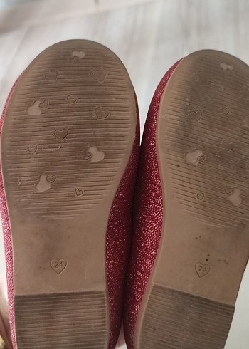 Kız Çocuk Kırmızı Babet Fiyonk - Görsel 4