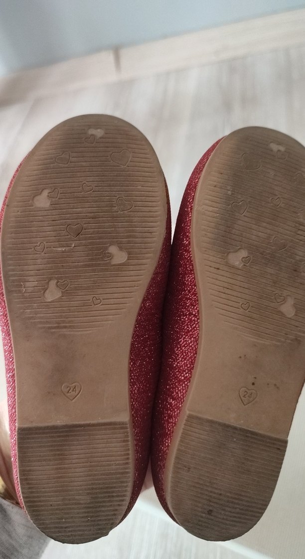 Kız Çocuk Kırmızı Babet Fiyonk - Görsel 4