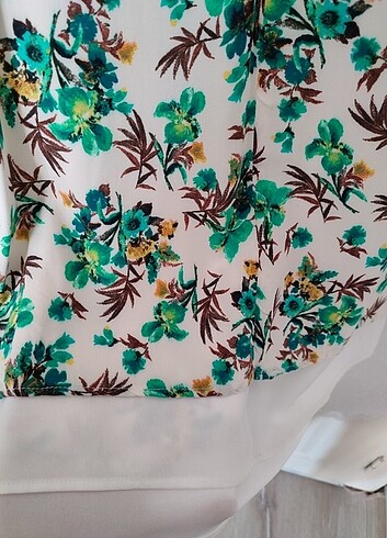 Zara Çiçekli Elbise kadın