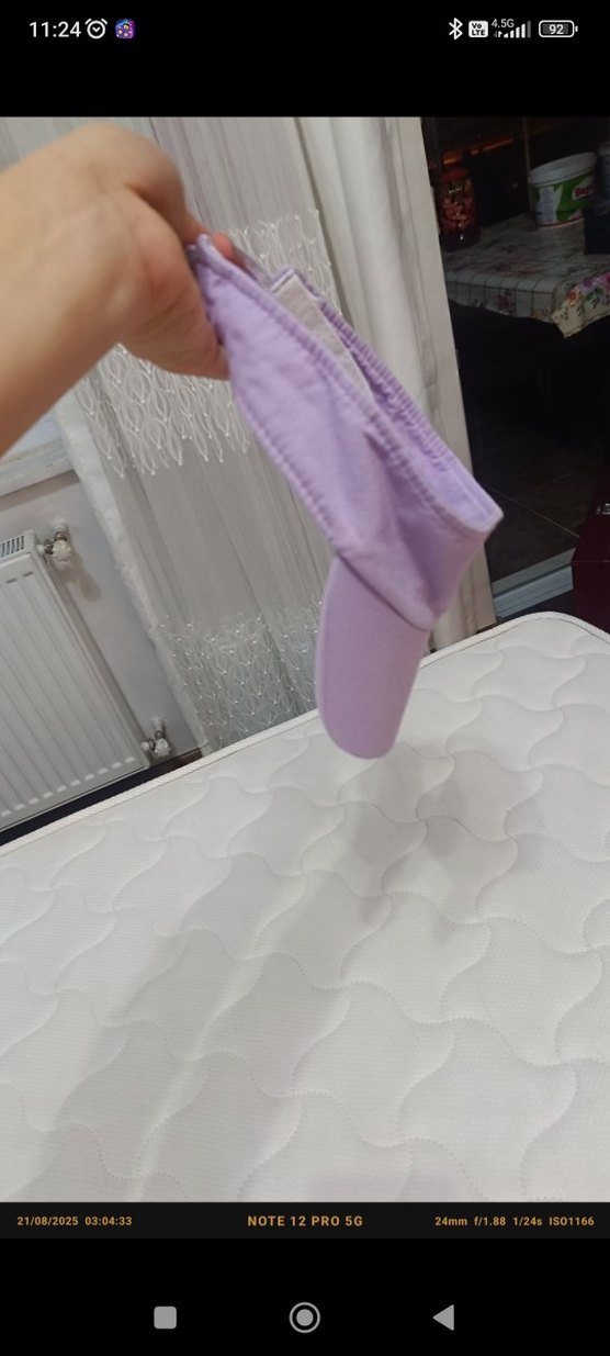 Pastel Mor Kadın Şapka Velcro Ayarlı - Görsel 3