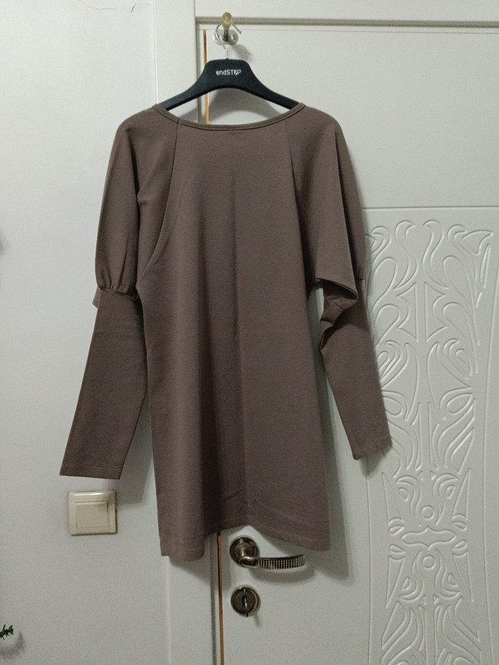 Püsküllü vizon Kadın Tunik - Görsel 2