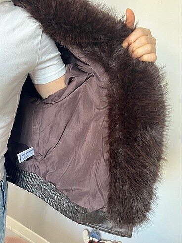 Bershka deri ceket - Görsel 6