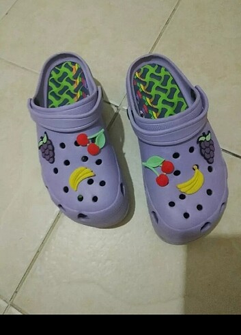Crocs Terlik 39 numara yüksek taban