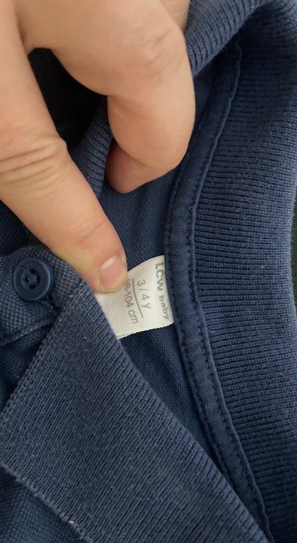 Erkek Çocuk Uzun Kollu Düğmeli Polo Tişört - Görsel 2