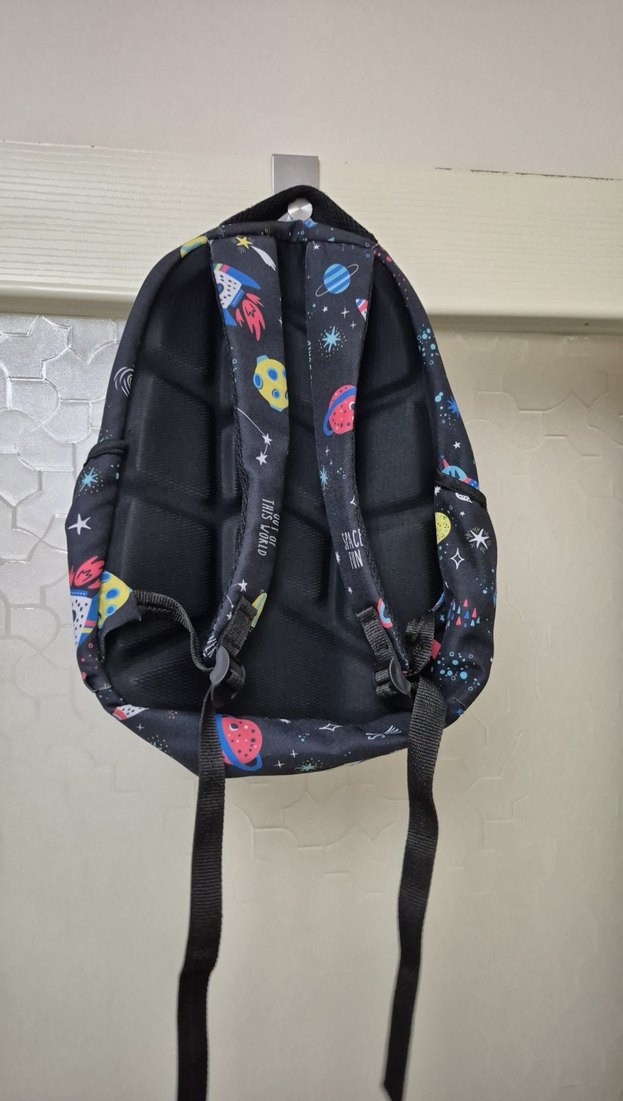 Uzay Temalı Çok Bölmeli Çocuk Sırt Çantası - Görsel 3