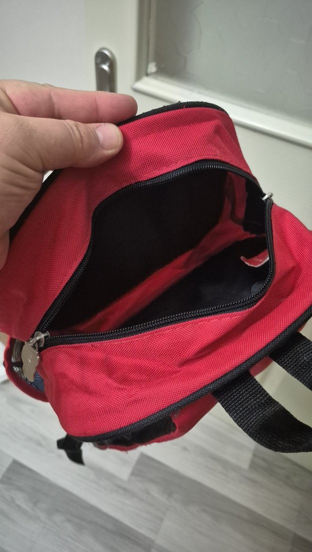 Renkli Kırmızı Çocuk AnaOkul Çantası - Görsel 5