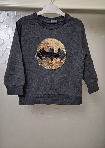 Lcw 3-4 yaş çift yönlü payetli Erkek Çocuk Uzun Kollu Sweatshirt - Görsel 4