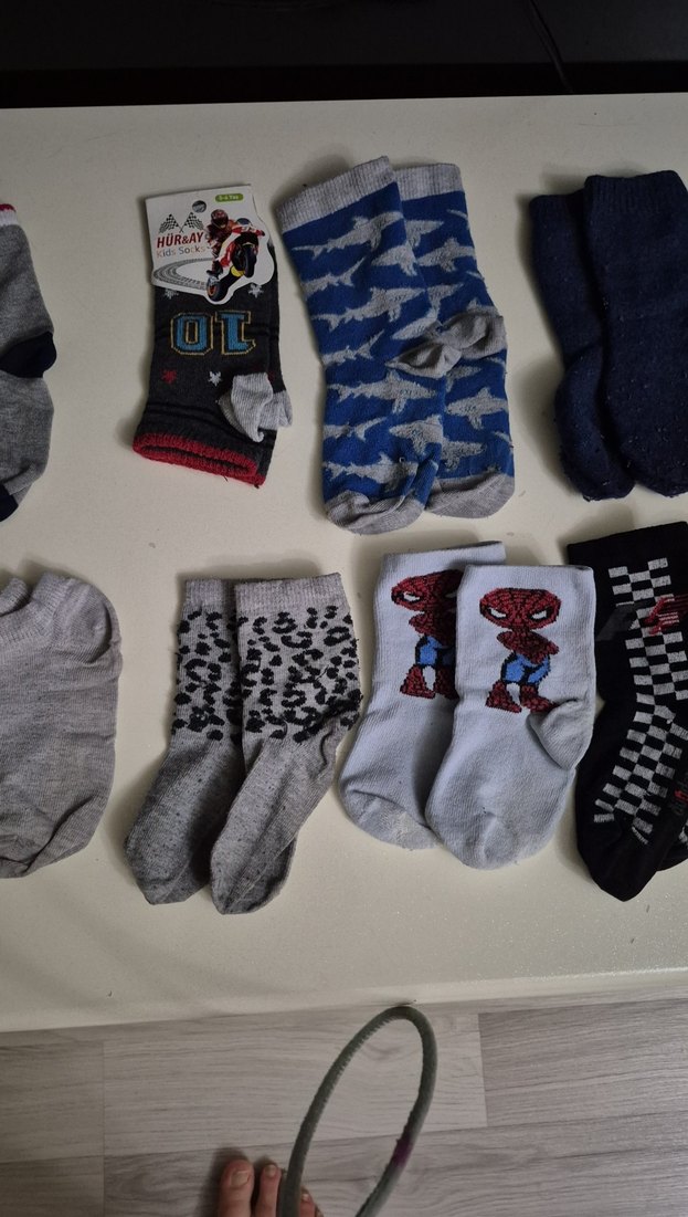 14 çift Gri Erkek Çorap Seti - Görsel 3