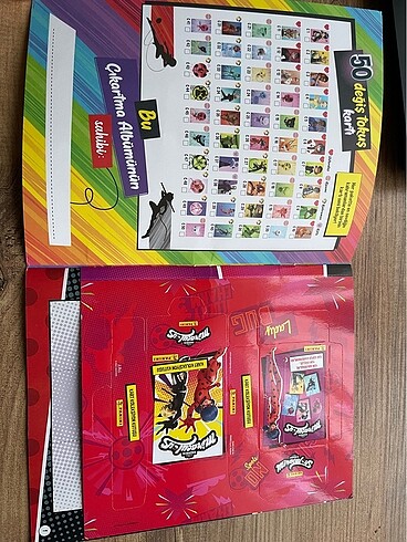 Beden mucize uğur böceği ile kara kedi çıkartma albümü