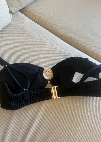 xs Beden siyah Renk Yargıcı Siyah Bikini Üstü