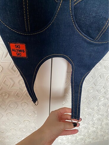 Diğer Denim kot büstiyer