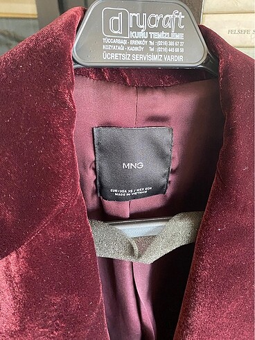 xs Beden bordo Renk Bordo kadife ceket