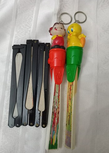 Renkli Katlanabilir El Yelpazesi Seti - Görsel 7