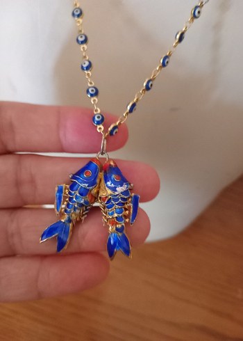 Diğer mineli balik Bohem Kadın cloisonne kolye
