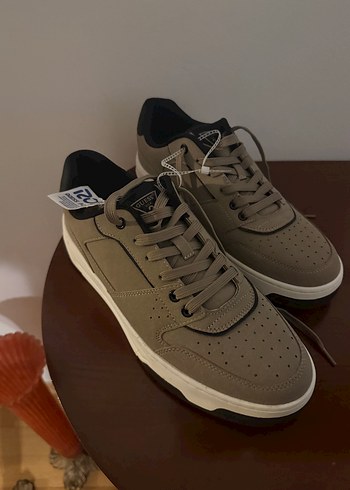 Lacivert Detaylı Kahverengi Erkek Spor Ayakkabı - Görsel 2