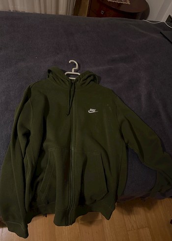 Erkek Haki Fermuarlı Sweatshirt - Görsel 3