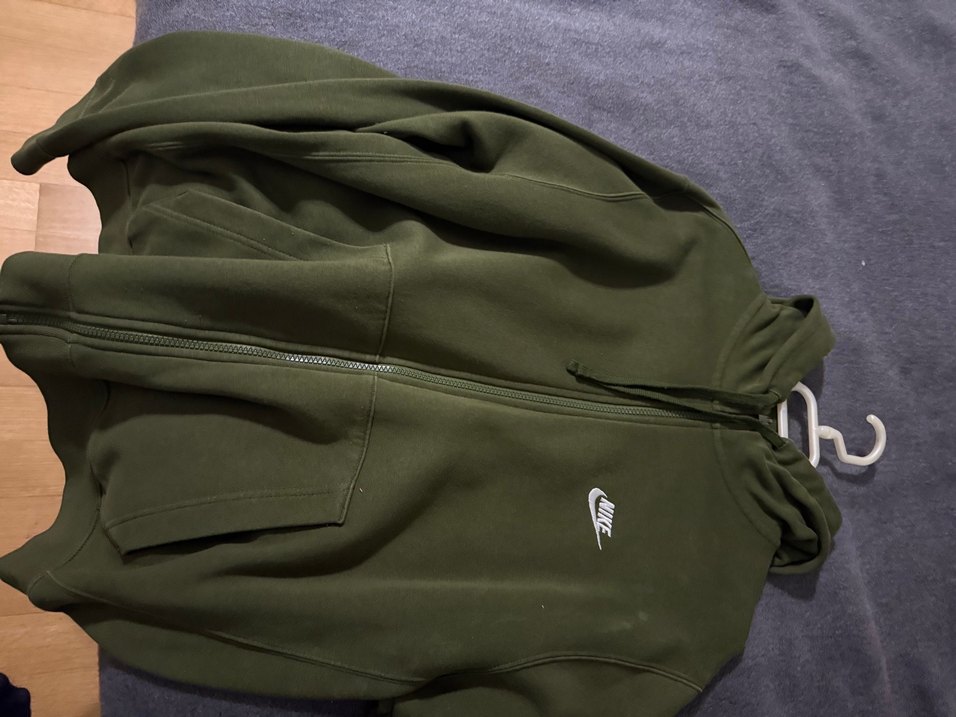 Erkek Haki Fermuarlı Sweatshirt - Görsel 4