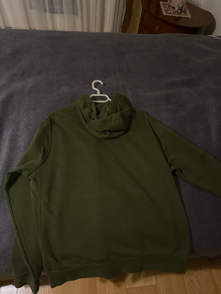 Erkek Haki Fermuarlı Sweatshirt - Görsel 2