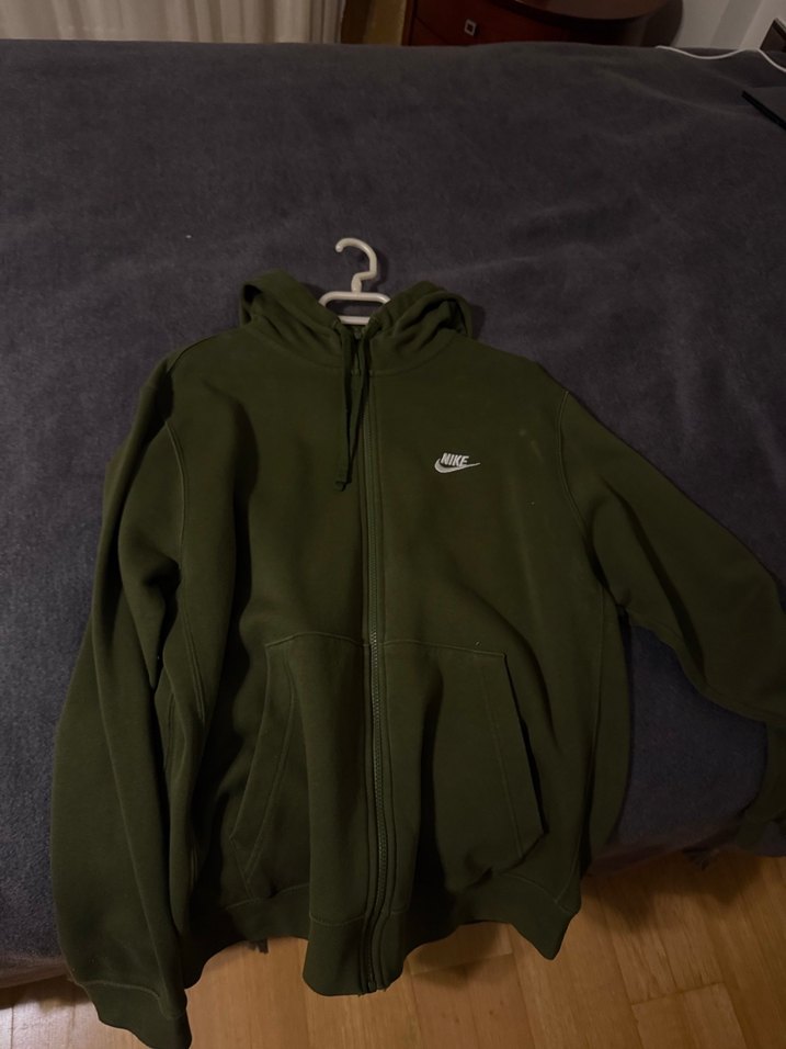 Erkek Haki Fermuarlı Sweatshirt - Görsel 5