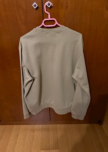 Bej Erkek Oversize Sweatshirt - Görsel 7