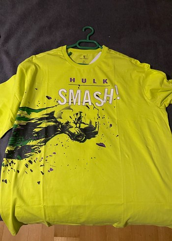 Sarı Hulk Baskılı Kısa Kollu Tişört - Görsel 2