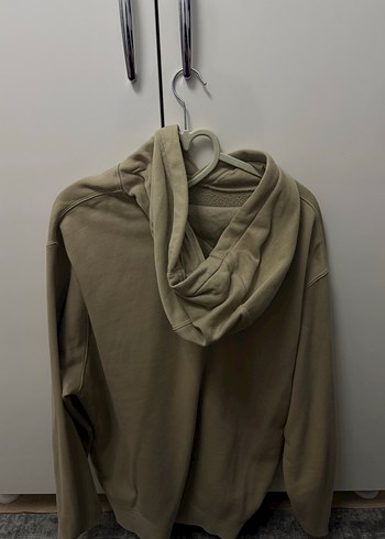 Bej Kadın Kapüşonlu Sweatshirt - Görsel 4