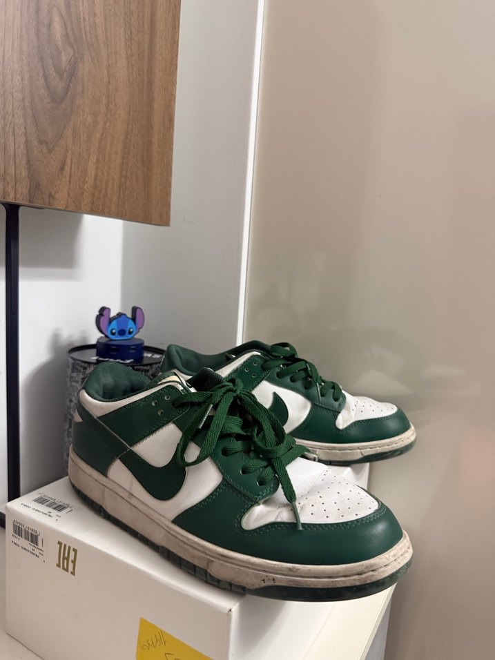 Yeşil Beyaz NİKE DUNK Ayakkabı - Görsel 3