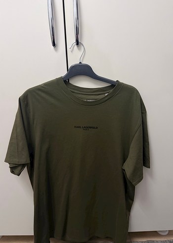 Karl Lagerfeld Erkek Khaki Kısa Kollu Tişört - Görsel 2
