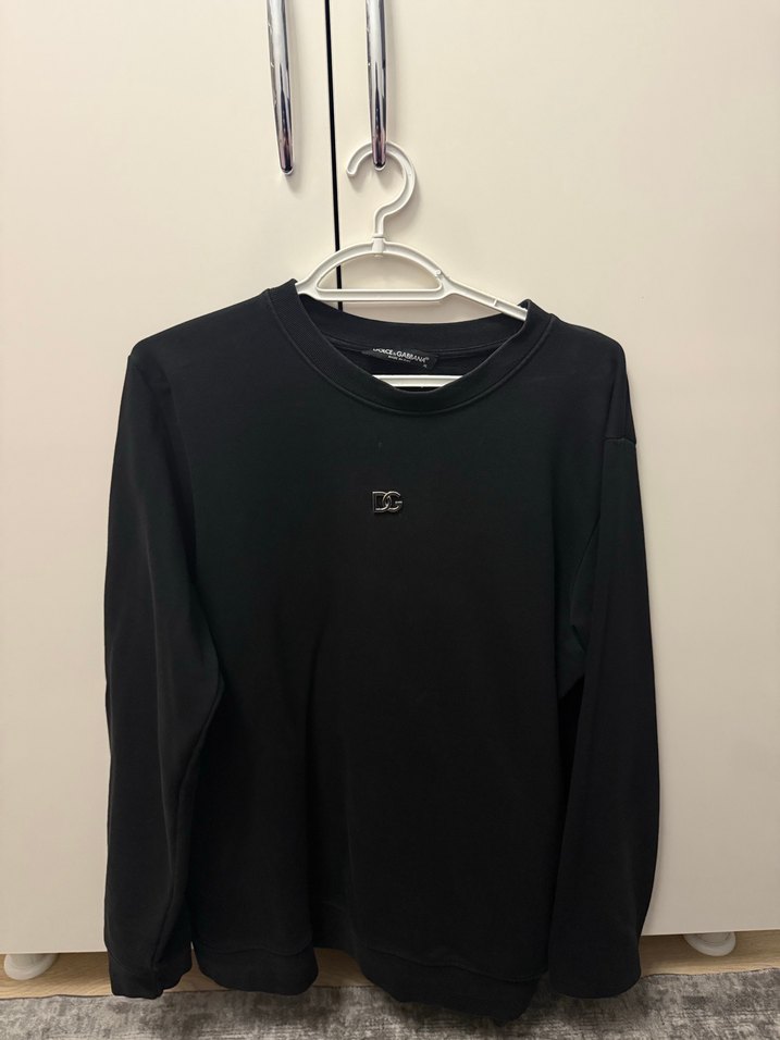 Siyah Erkek Sweatshirt Uzun Kollu DOLCE GABBANA - Görsel 2