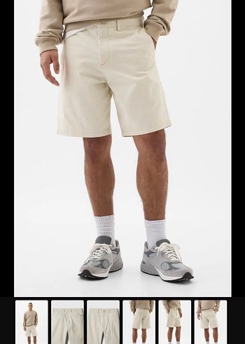 Bej Regular Fit Midi Erkek Şort - Görsel 9