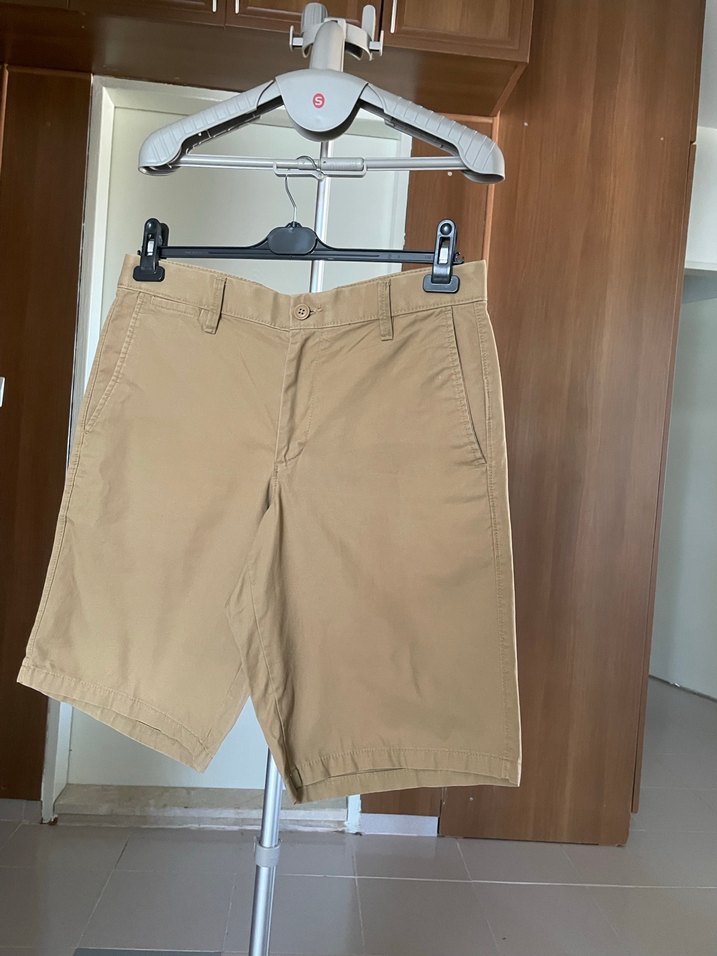 Bej Regular Fit Midi Erkek Şort - Görsel 2