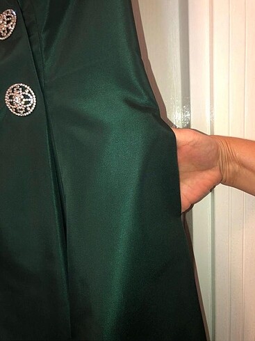 Ilmio A kesim kalp yaka tafta abiye - Görsel 5