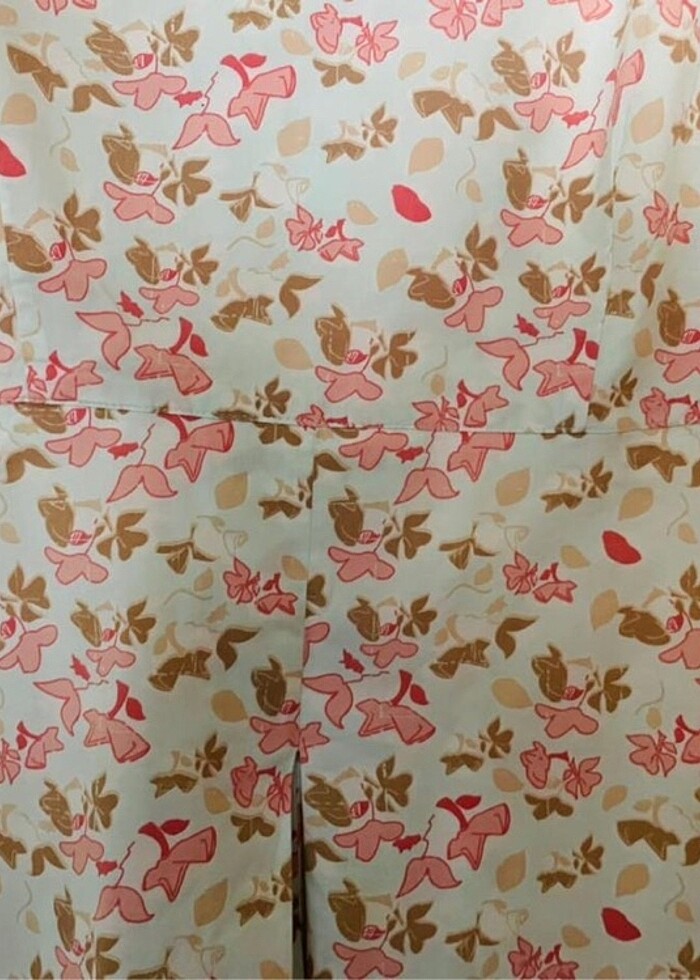 Vintage çiçekli elbise - Görsel 2