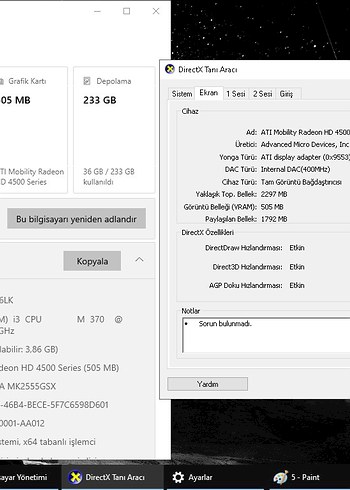 Casper Nirvana İ3 İşlemci 4Gb Ram 2Gb Ekran Kartı Tertemz Laptop - Görsel 9