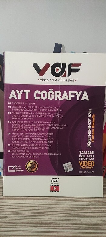 Çap var ayt coğrafya 