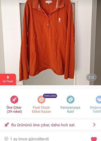 xxl Beden Polo sweat 