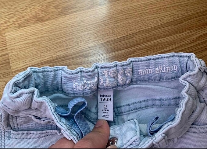 24-36 Ay Beden mavi Renk Baby GAP Kız çocuk kot pantolon