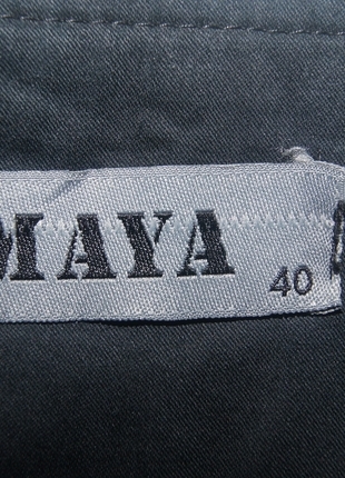 40 Beden Maya Pamuklu Siyah Plili Etek
