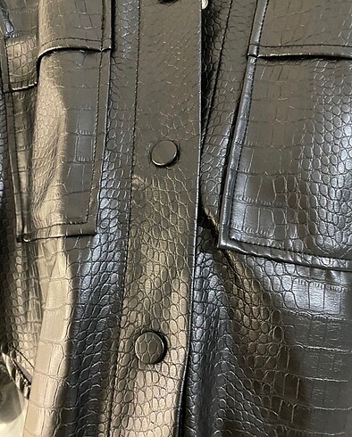 s Beden siyah Renk Bershka Kadın Deri Ceket