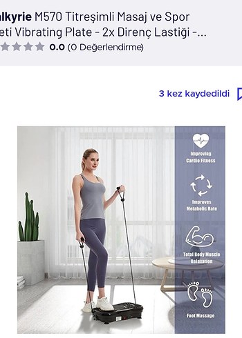 Kyrie M570 Titreşimli Masaj ve Spor Platformu
