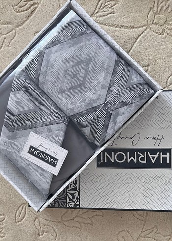 Gri Desenli nevresim takımı - Harmoni